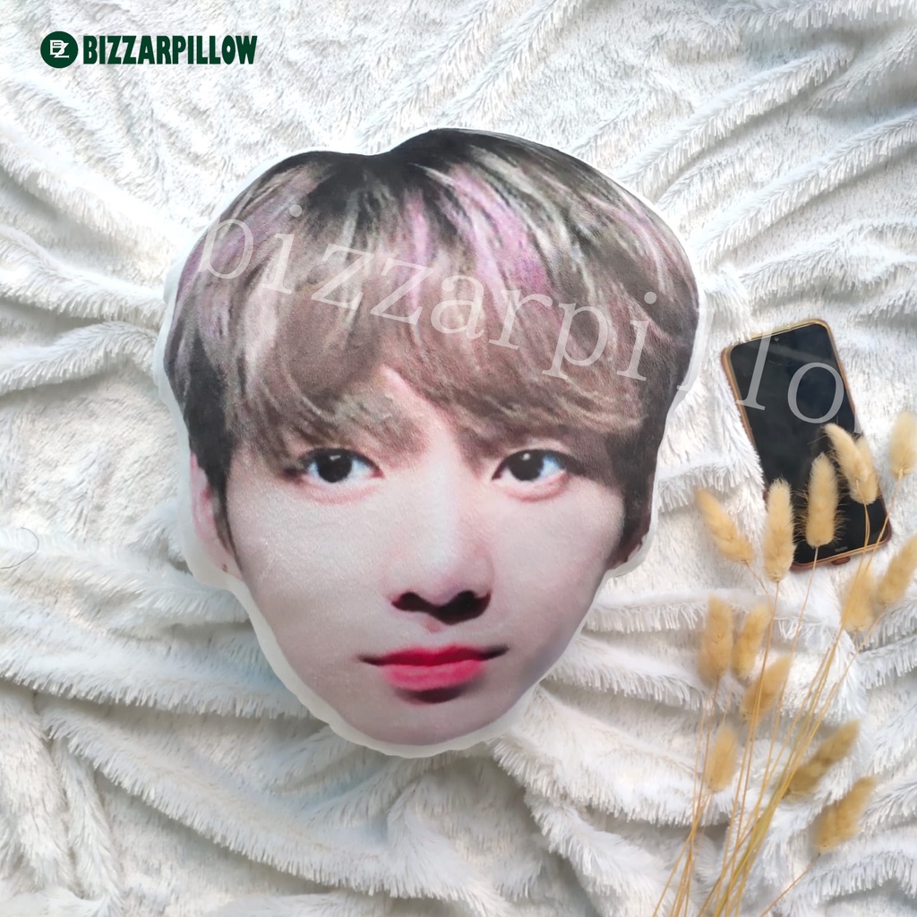 Bizzarpillow Bantal Foto/ Bantal Bentuk Kepala Bantal Custom Bantal Kepala Bantal Unik BZ038