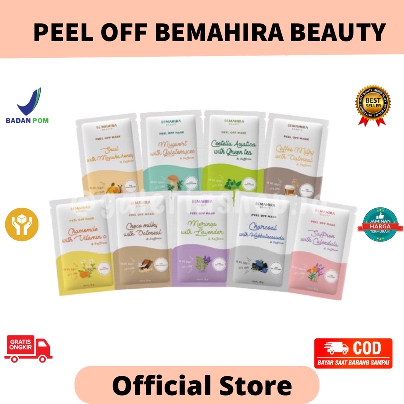 [AGEN RESMI] BELI 2 FREE GIFT BPOM PEEL OFF MASK BEMAHIRA BEAUTY / MASKER PEEL OFF BEMAHIRA BEAUTY