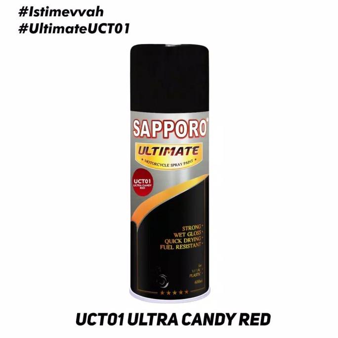 Cat Semprot Sapporo UCT01 Ultra Candy Red / saporo Merah / pilok Termurah