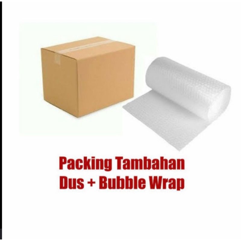 

packing tambahan kardus + bubble wrap
