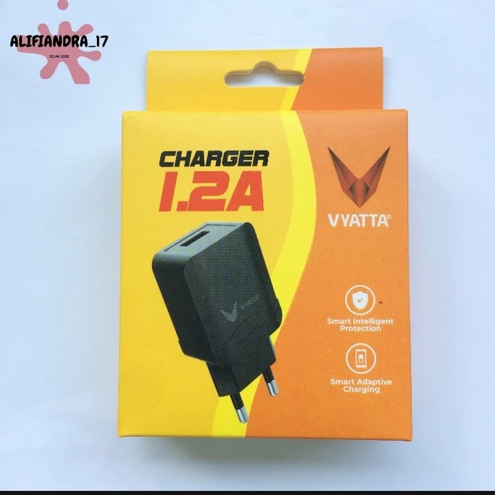 Charger VYATTA 1,2 A - Garansi 12 Bulan - Hitam