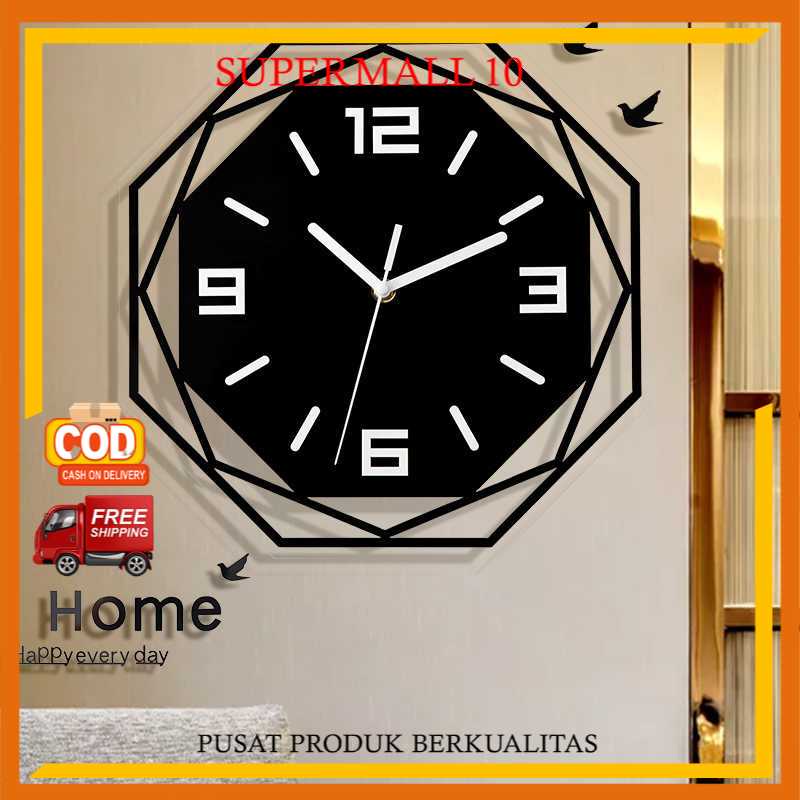 Jual Sm Vosarrea Jam Dinding Bulat Quartz Creative Design Modern 30cm