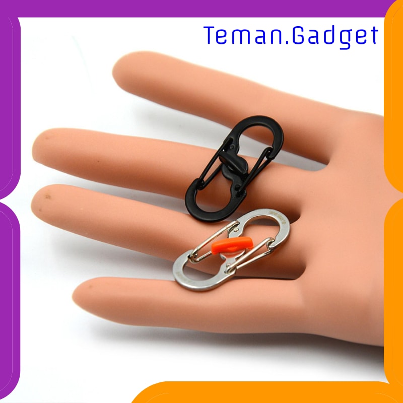 TG-ID016 S-BINER CARABINER PENGAIT METAL SPRING HOOK - S1217