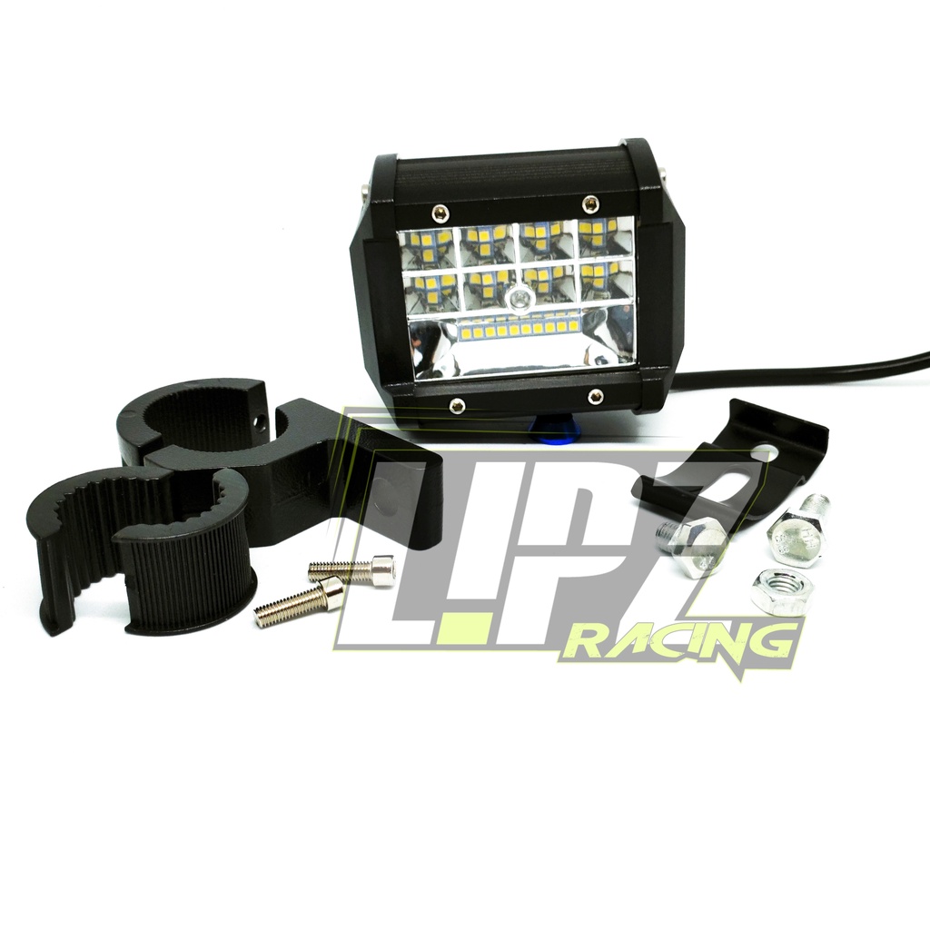 PAKET LAMPU TEMBAK LED + BRACKED JEPIT LAMPU TEMBAK LED MODEL PROJECTEO BODY FULL ALUMINIUM