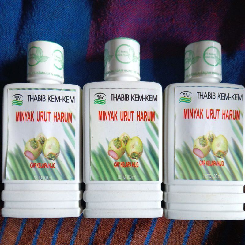 Minyak Urut Kem-Kem Kelapa Hijau 100ml