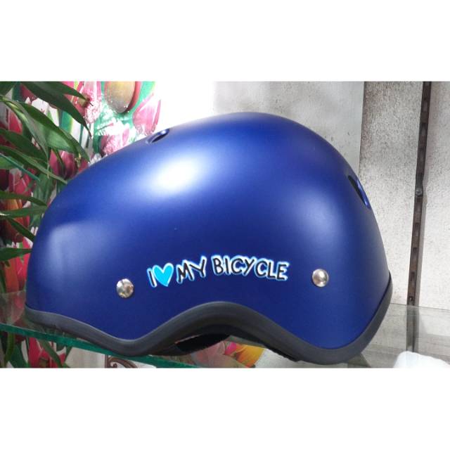 Hel sepeda(biru dop)