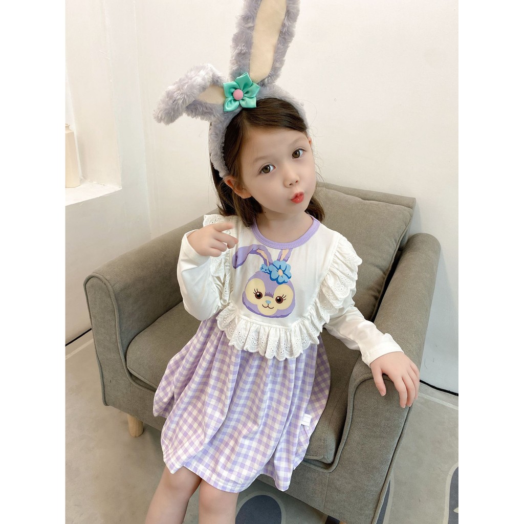 Dress Anak Perempuan Korean Fashion Motif Kelinci/Melody Long Sleeve Gaun