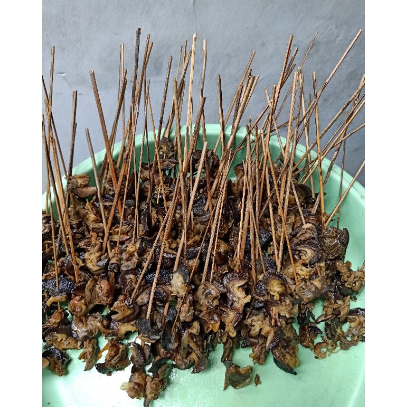 

Sate bekicot khas kediri @50tusuk/bks sudah lengkap dgn sambal kacang& kecap (tdk bs krm luar jawa)