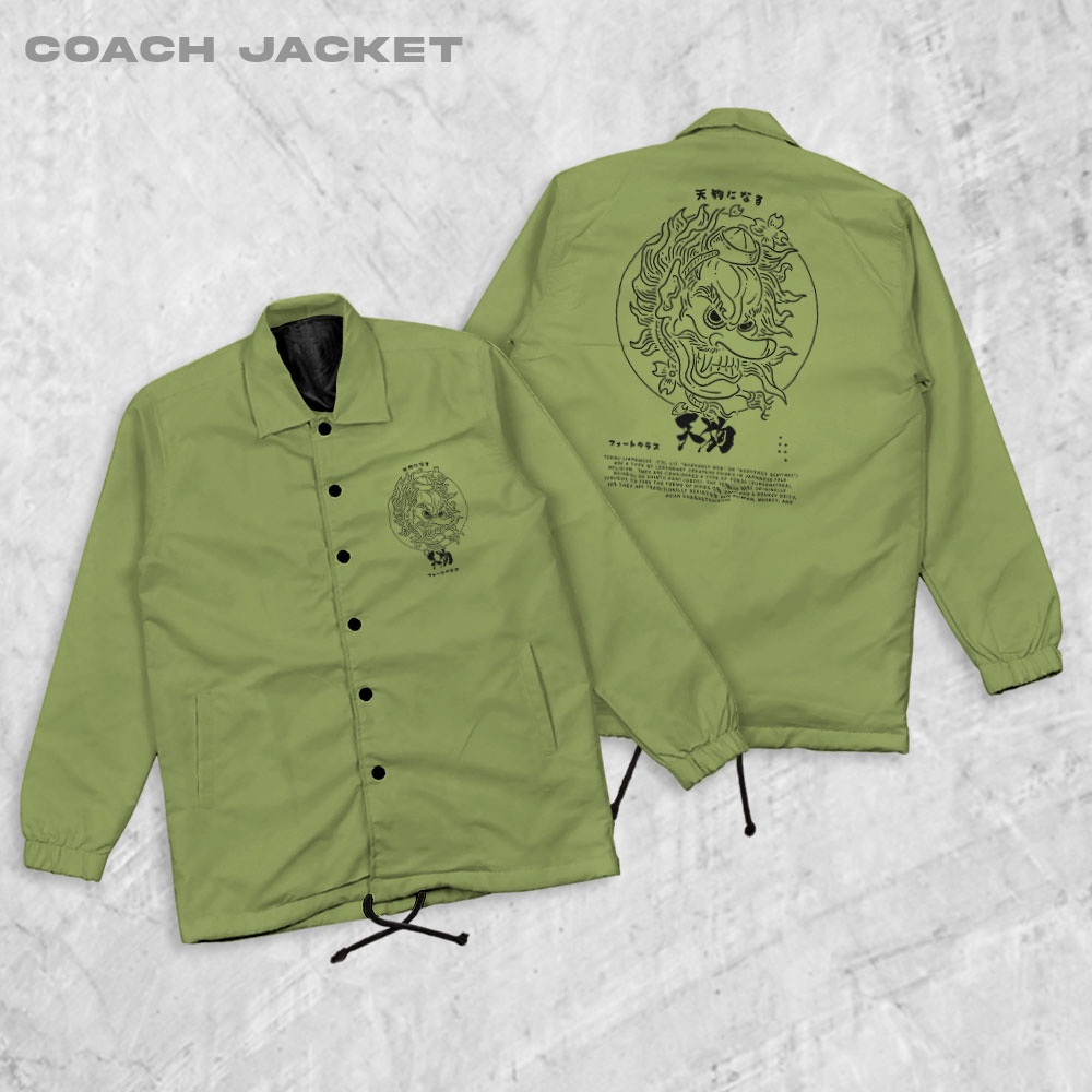 Fortglass Tengu Coach Jaket Pria Outwear Unisex Parasut