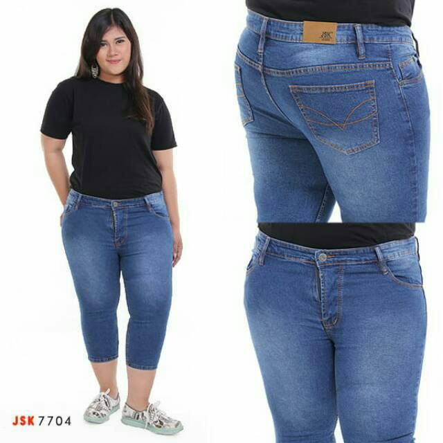  Size 27 42 Celana  Pendek Jeans Wanita  Trendy  Jumbo 