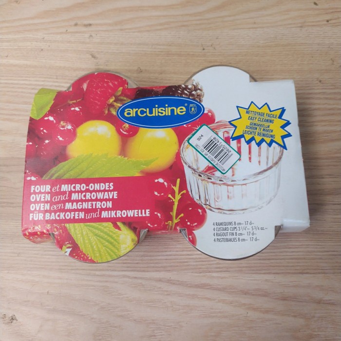 Mangkok Kaca - Ramekin Mangkuk Kaca Oven Glass Bowl Microw Set Of 4