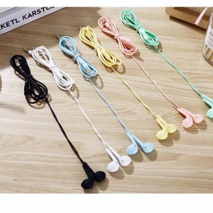 [Tanpa Box]Handsfree U19 Macaron / Headset / Earphone / Handsfree ( Hifi Extra Bass )