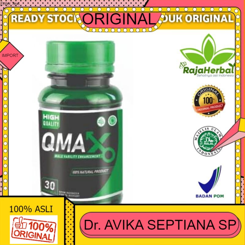 100% ASLI OBAT QMAX ASLI ORIGINAL SUPLEMEN KUAT TAHAN LAMA HERBAL ® PENIMAX asli original