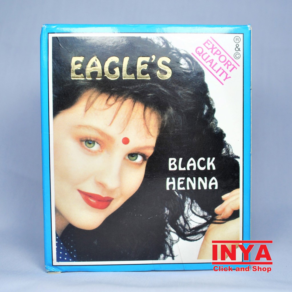 EAGLES BLACK HENNA HAIR DYE 10gr Sachet - Semir Rambut Hitam