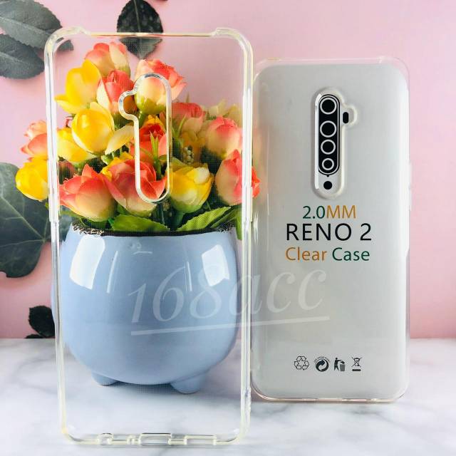 Silikon Jelly Soft Case Bening Oppo Reno 2 Softcase Anti Crack Premium