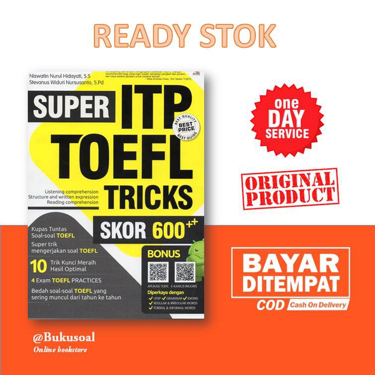 Buku Tes Toefl Super Itp Toefl Tricks Skor 600 Shopee Indonesia