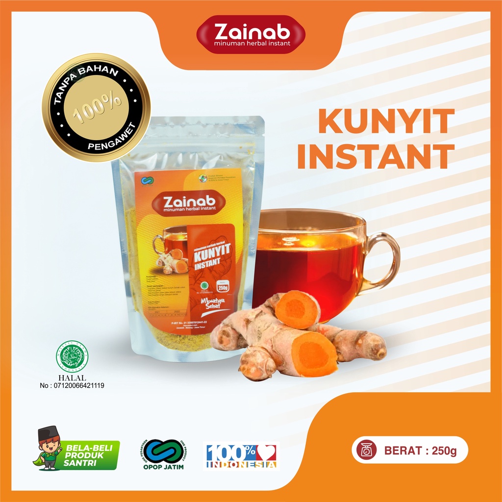 

Zainab Minuman Serbuk Kunyit Instant 250g