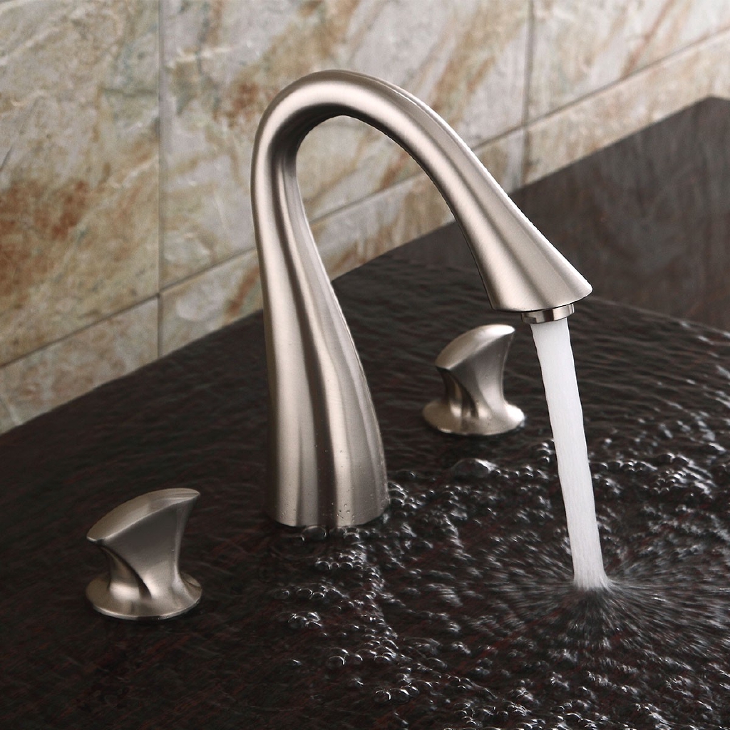 Special Price Bathroom Sink Faucet Widespread Nickel Brushed Widespread Two Handles Three Holes Bath Taps Brass Shopee Indonesia Special Price Bathroom Sink Faucet Widespread Nickel Brushed Widespread Two Handles Three Holes Bath Taps Brass Shopee Indonesia