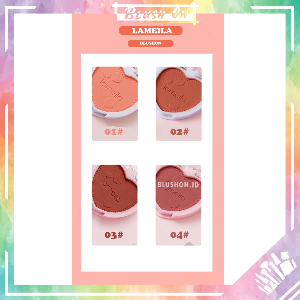 Lameila Blush On 4 Color Love Pallete 5107