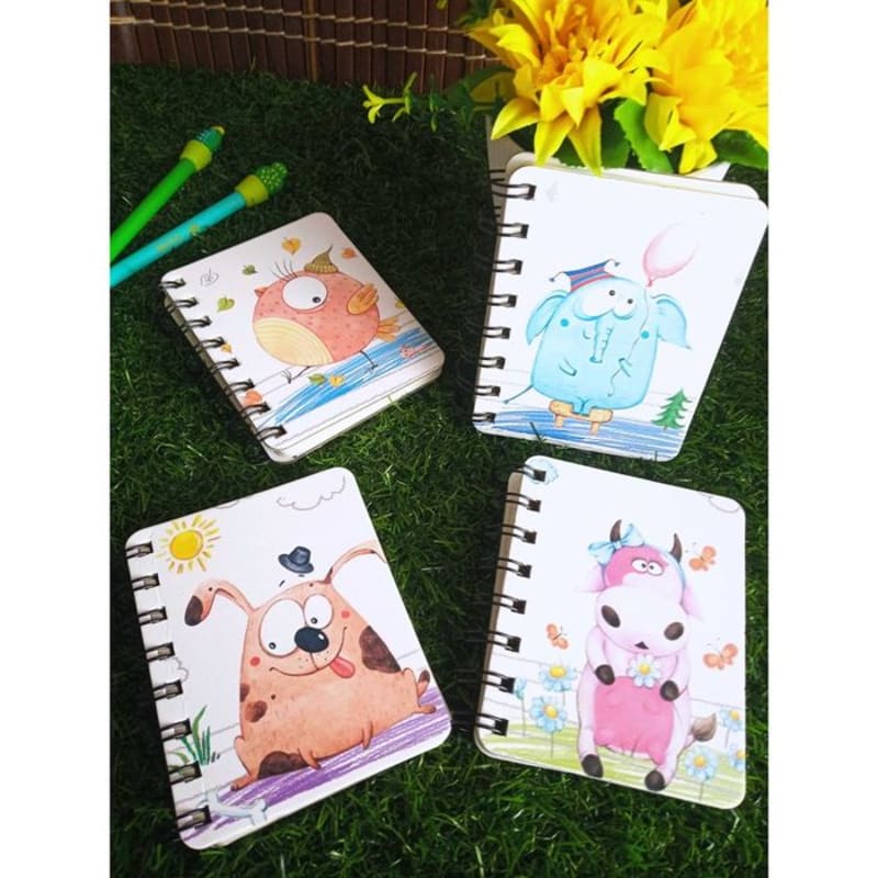 

Mini Memo Saku / Buku Tulis Spiral Hard Cover - ANIMAL CUTE SERIES