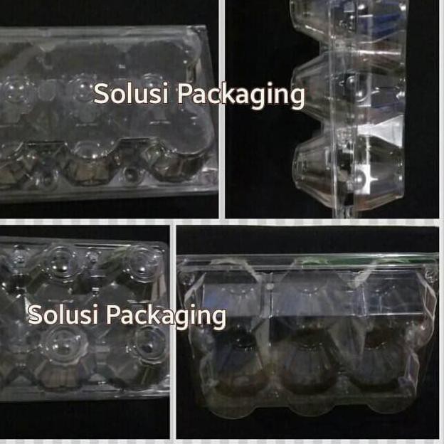 ♡ ISI 50PCS MIKA TELUR ISI 6 DENGAN TUTUP PENGUNCI/EGG TRAY/TEMPAT TELUR ASIN ☂