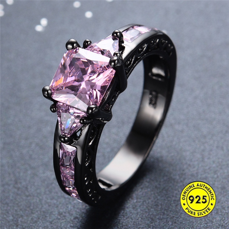 Cincin Zircon Gaya Elegan Untuk Wanita