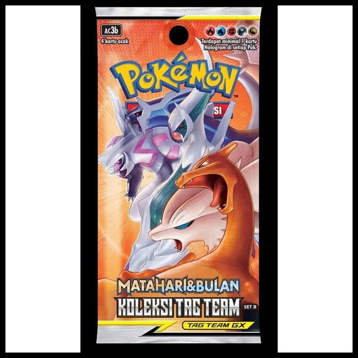 (Best Seller) Pokemon Booster Box Ac3B (20Booster) Koleksi Tag Team