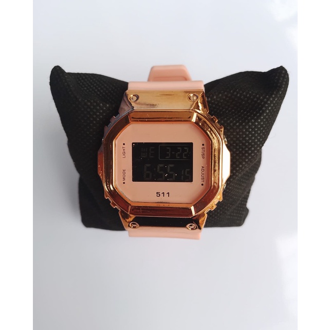 JAM TANGAN PRIA WATCH 511 KOTAK KARET DIGITAL RUBBER