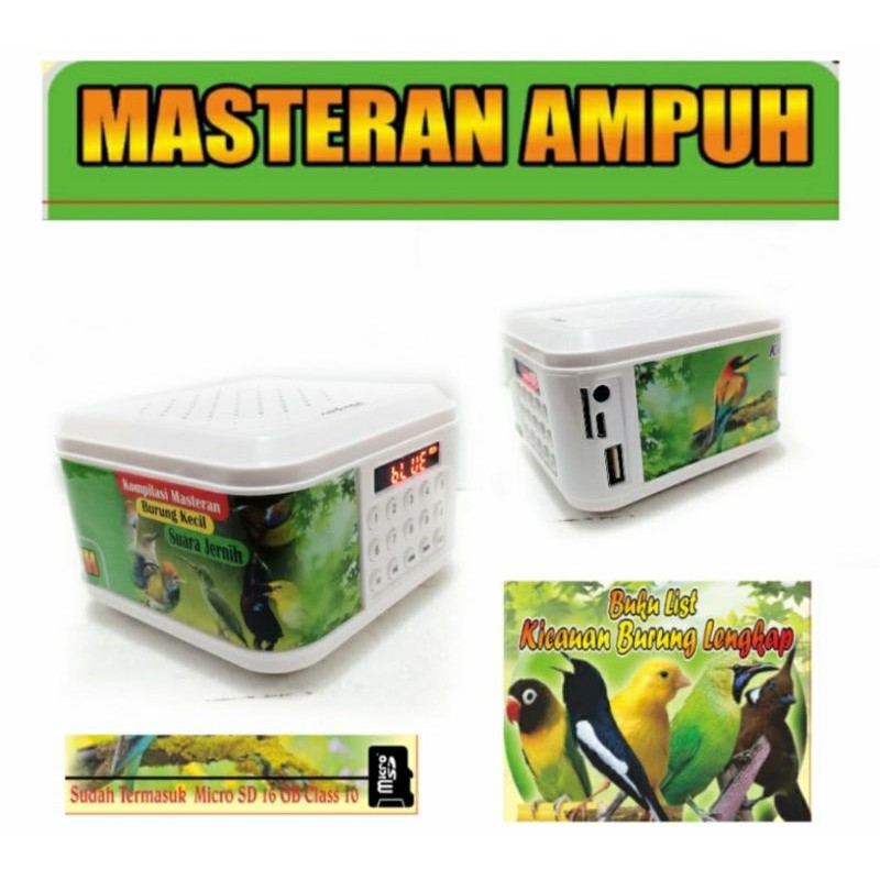 Masteran Burung Kicau Speaker Audio Murai Moncer Suara Juara Go Lomba