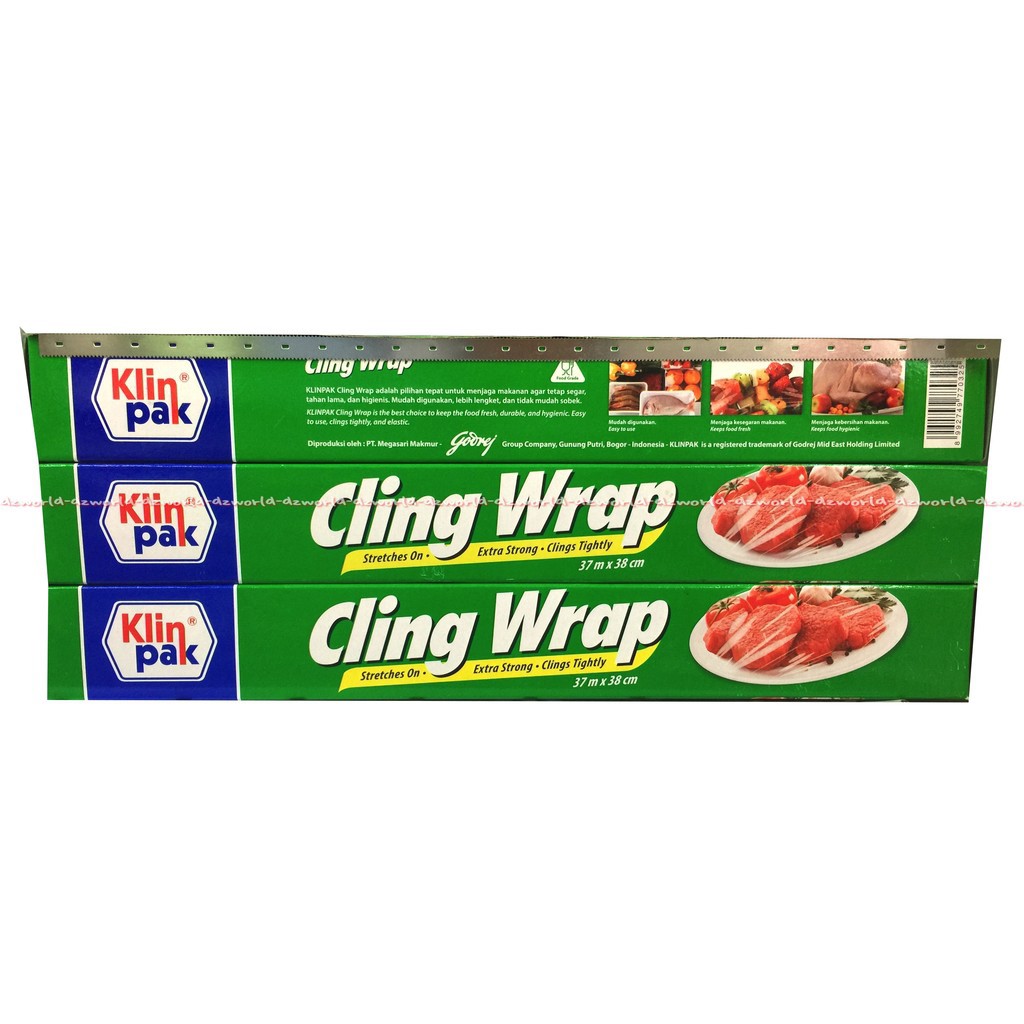 Jual Klinpak Cling Wrap Makanan 37m X 38cm Box Plastik Pembungkus