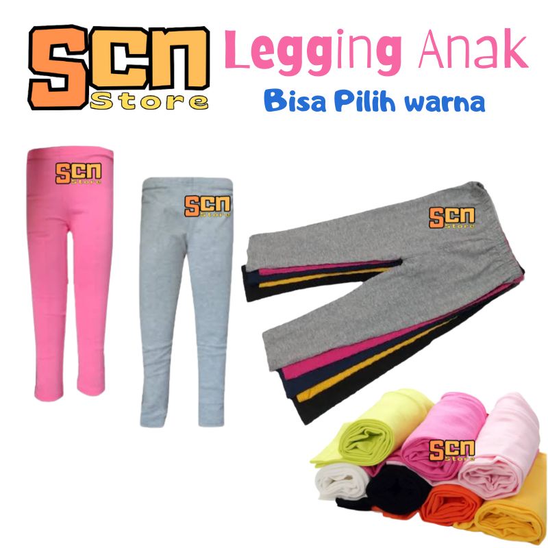 Celana Legging Anak Usia Baby-12 Tahun BISA PILIH WARNA // Celana Lejing Anak