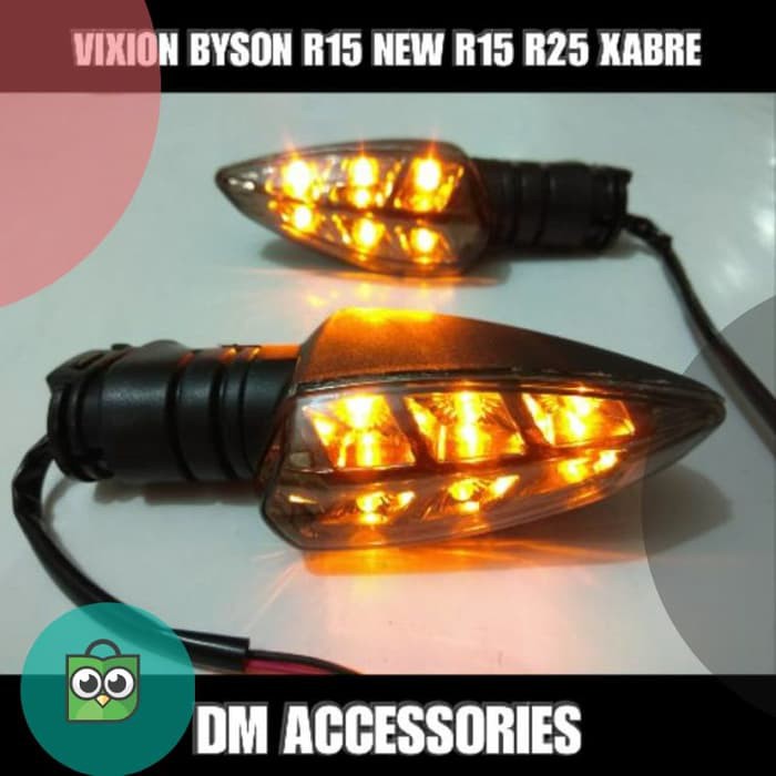 Lampu sen/sein yamaha new vixion/r15/mx king/xabre/aerox/universal