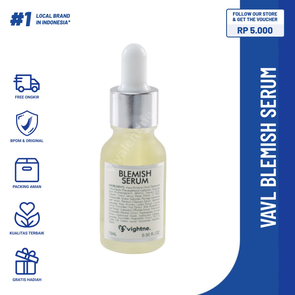 Jual Vavl Blemish Serum Khusus Untuk Kulit Berjerawat Beruntusan Dan