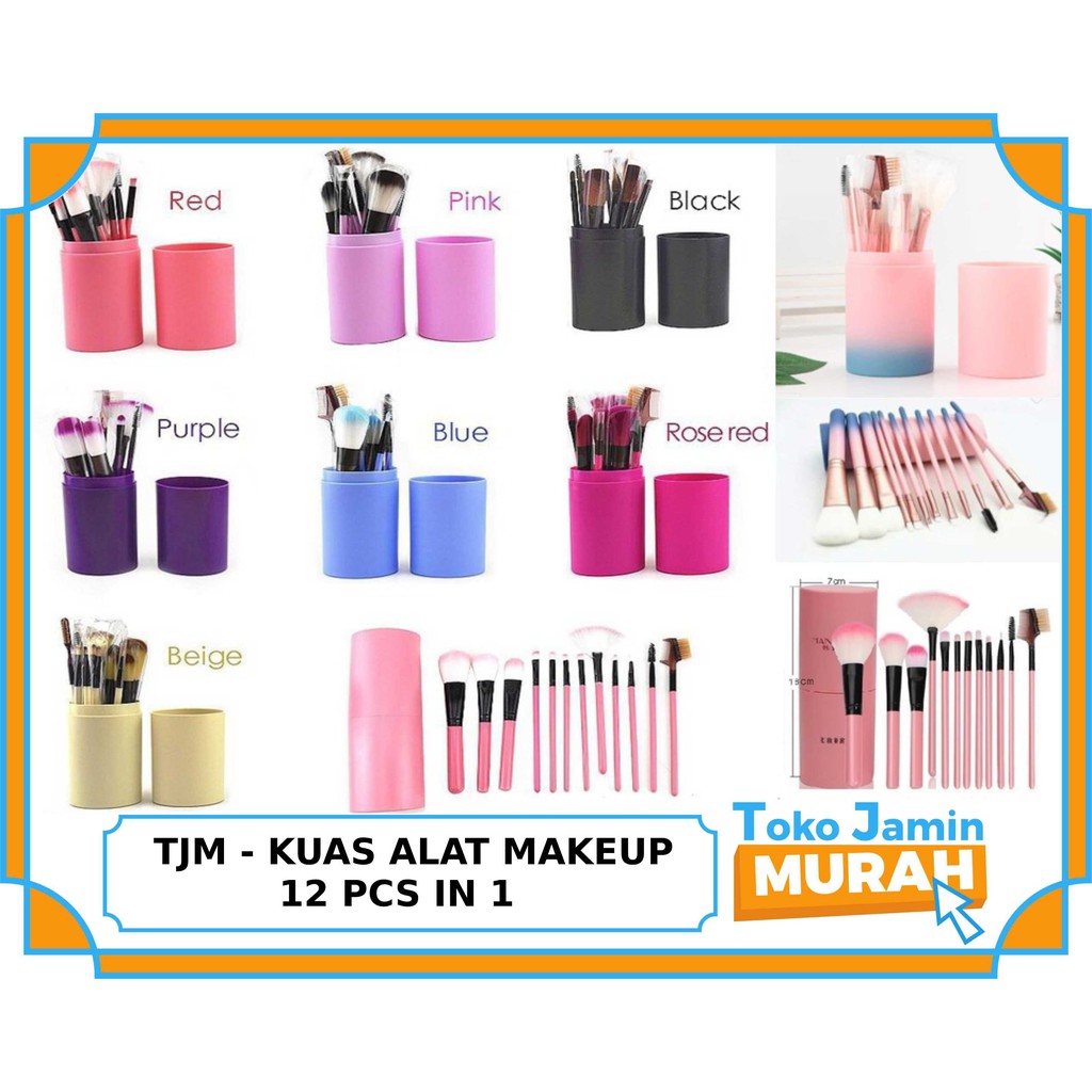 Alat KUAS Make Up Makeup Kosmetik Wajah Lengkap Murah HELLO Kitty 7