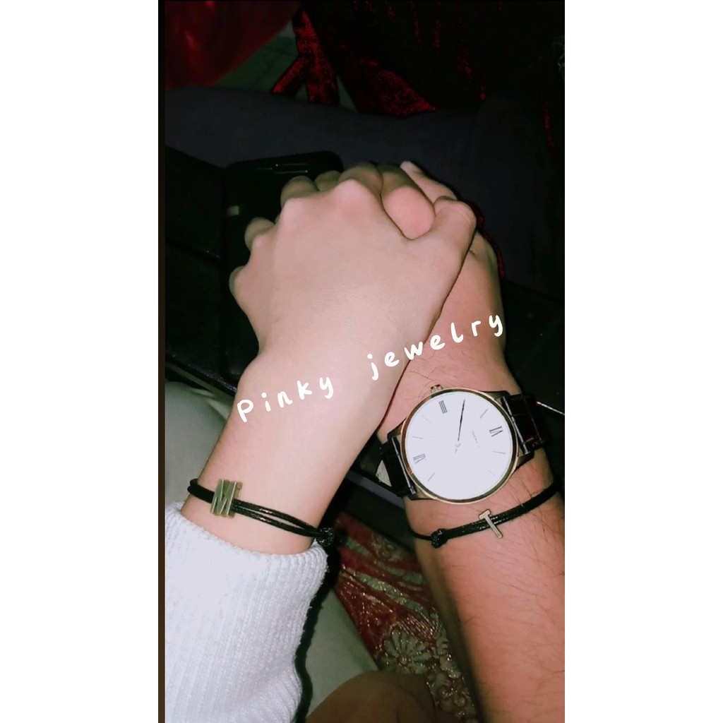 PART 1 ( A - T ) Gelang huruf/gelang inisial/gelang couple/gelang persahabatan/waterproof