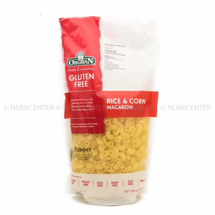 

Pasta-Aneka- Orgran Rice & Corn Macaroni Pasta Gluten Free Makaroni Jagung 250G -Aneka-Pasta.
