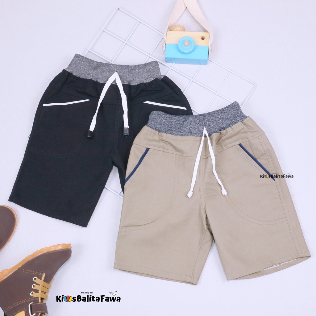 [POLOS] Celana Pendek Daffa uk 1-12 Tahun / EXPORT Quality Bawahan Anak Laki Pants Semi Jeans Cowok