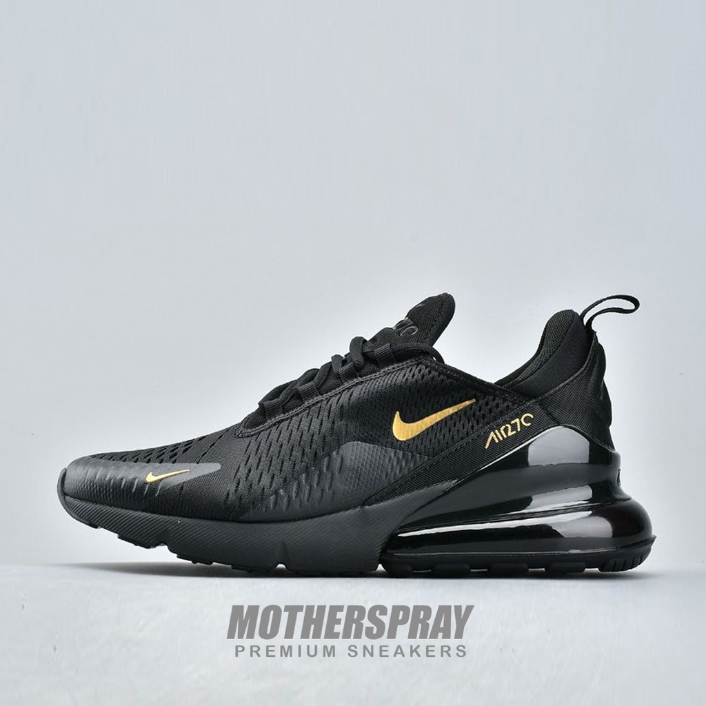 NIKE AIR MAX 270 BLACK GOLD PREMIUM