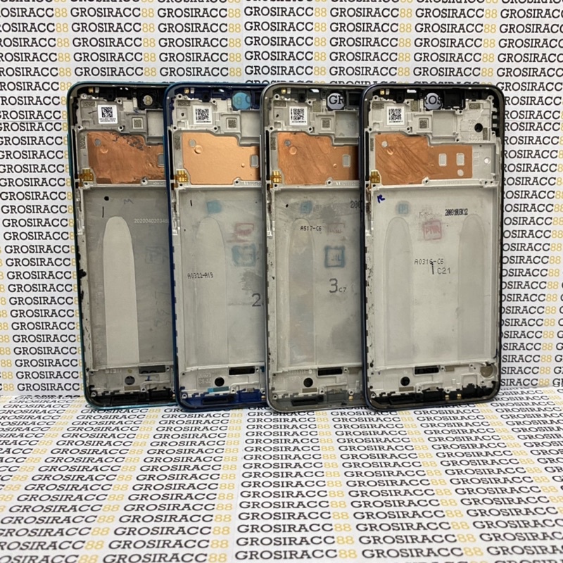 FRAME TULANG TENGAH TATAKAN LCD XIAOMI REDMI NOTE 9 PRO ORIGINAL