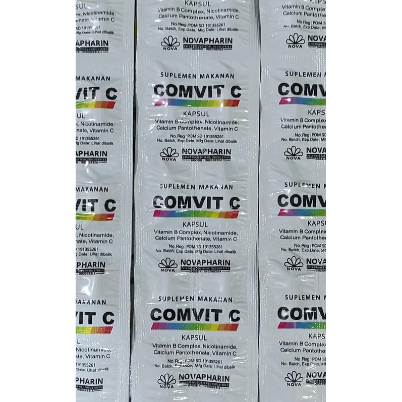 Comvit C 100 KAPSUL / Vitamin C 500 MG / B Kompleks / Imun / Stamina / Penyembuhan Sakit