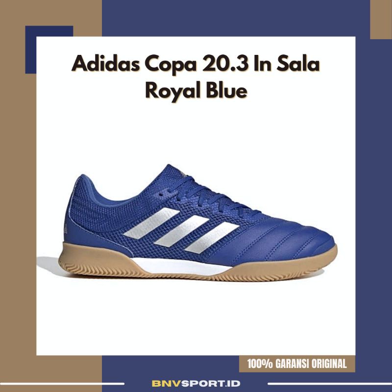 Sepatu Futsal Pria Adidas Copa 20.3 In Sala Royal Blue EH1492 Original Shoes Bisa COD