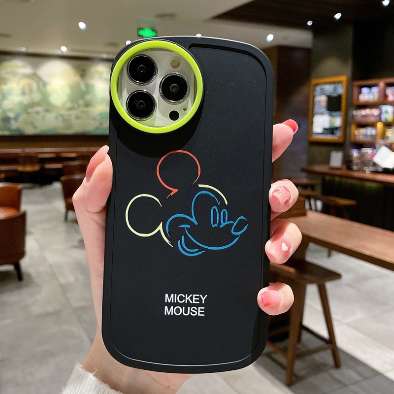 Case Motif Mickey Untuk iPhone 7plus 8plus XS Max XR 11 12 13 Pro Max