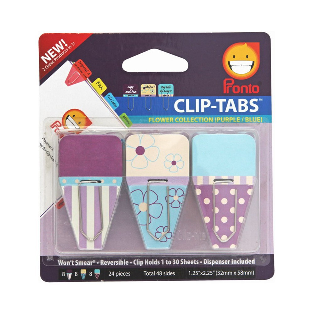 

Pronto Clip Tab - 8sht/color (3 designs)