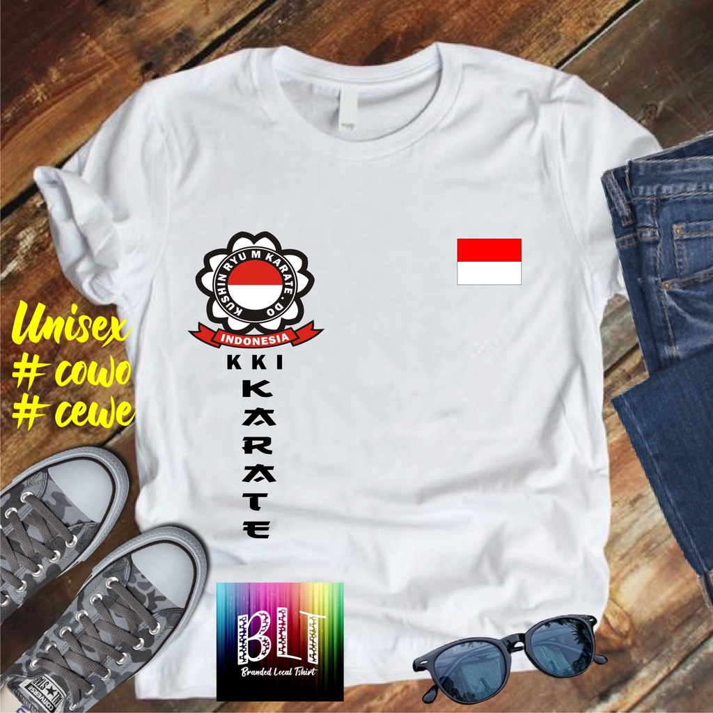 Cod Gratis Ongkir Kaos Karete KKI Bendera karate Indonesia silat karate /KAOS EKSPRESI JAWA KAOS BANDUNG MURAH KAOS DISTRO MURAH HIT MURAH NAMPOL GRATIS ONGKIR PROMO MURAH KAOS PAKAIAN PRIA TERLARIS/KAOS HITS/KAOS BANDUNG/KAOS MURAH/KAOS DISTRO