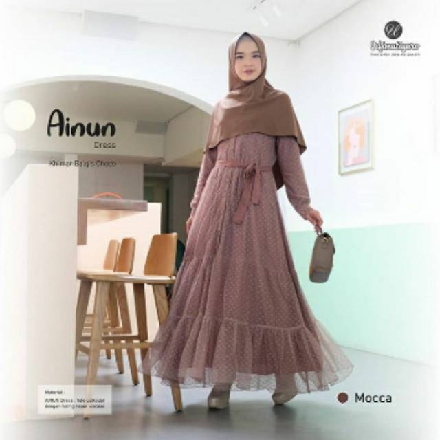 Ainun Dress gamis exclusive by Urfimutiyaro