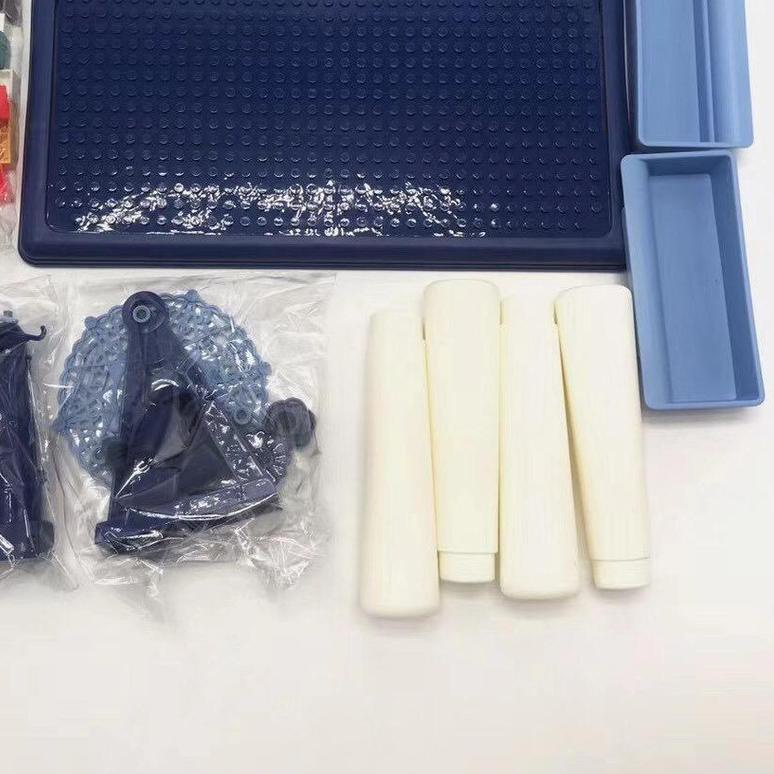 [FUNNY] 69pcs Mainan Balok Susun Theme Park Mini Set Meja / Mainan Susun Balok