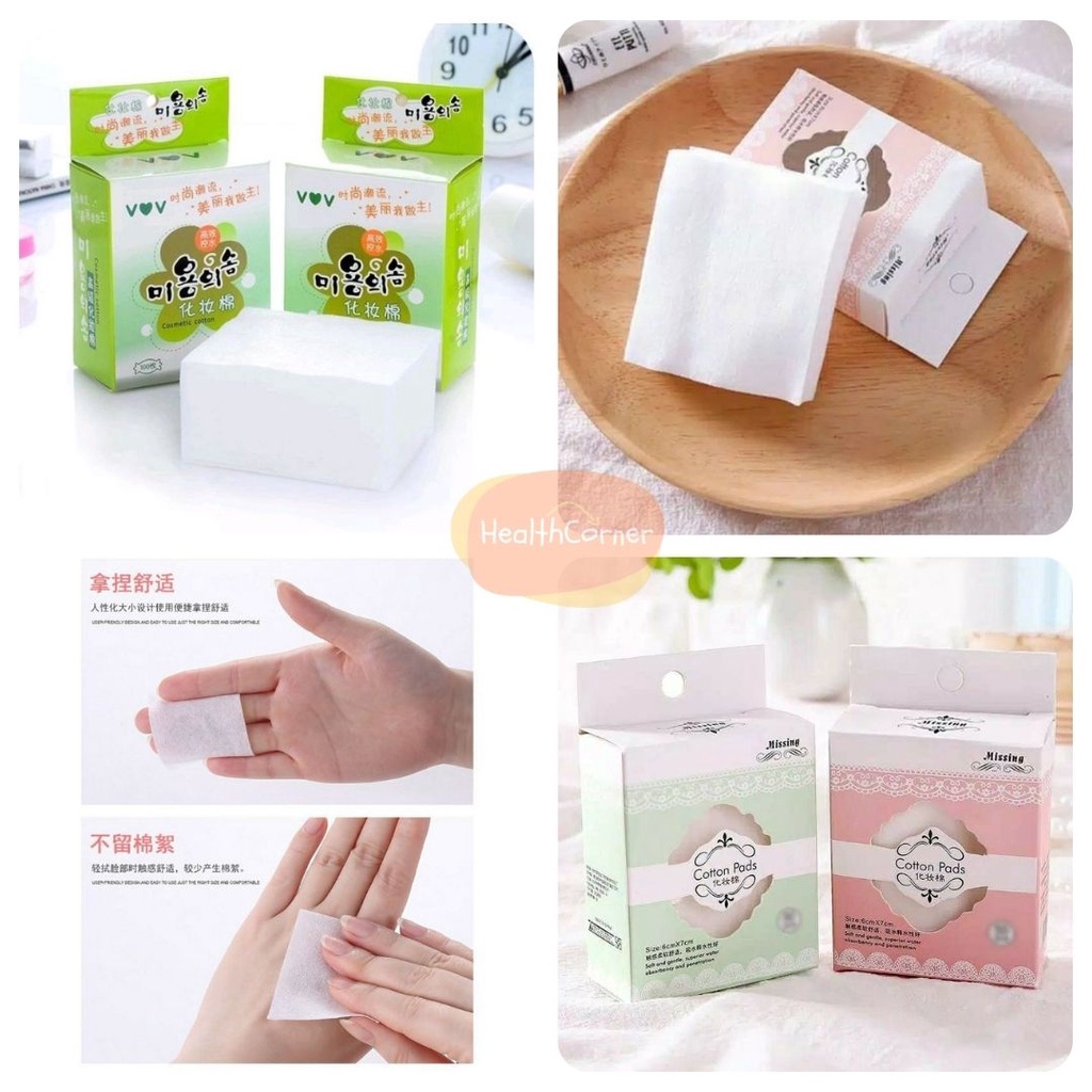 Kapas Toner Facial Cotton Pads 40 lembar / Kapas Tipis Make Up / Kapas Wajah Muka / Pembersih Toner / Make Up Cleanser