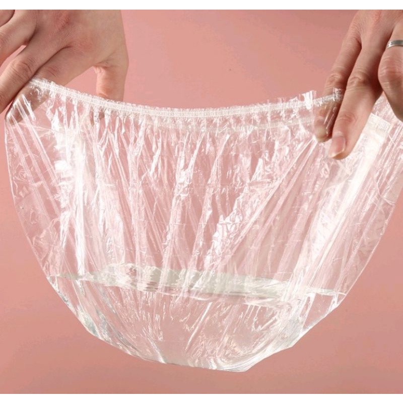 Plastik Shower. Plastik penutup kepala mandi. penutup makanan