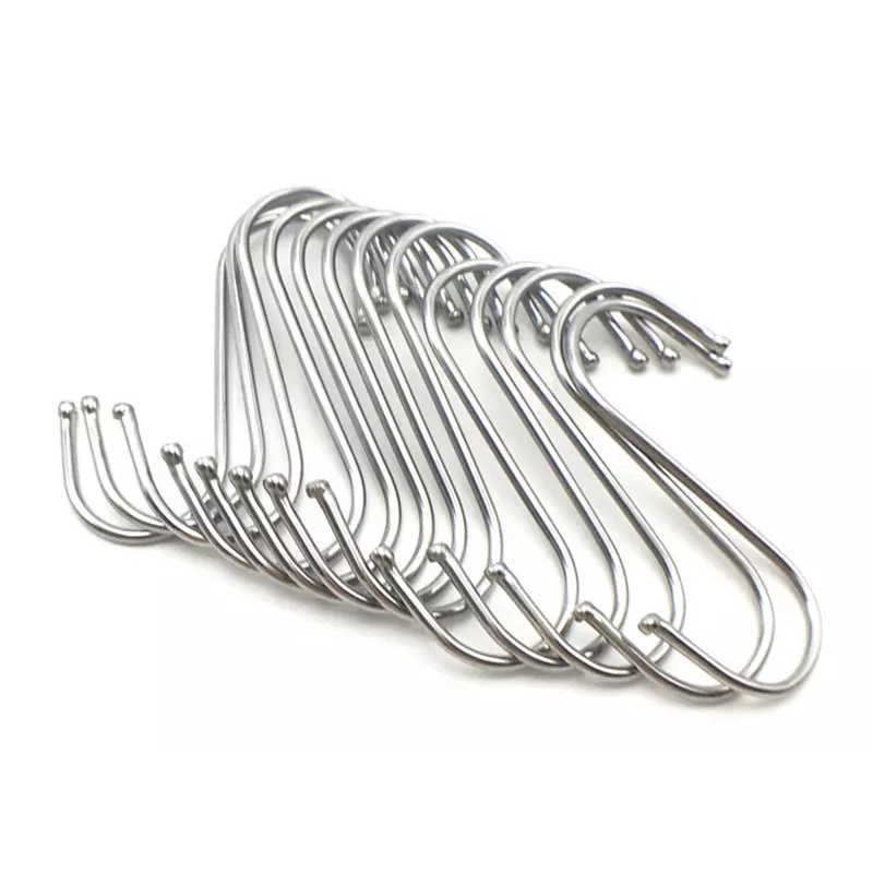 Gantungan S Serbaguna Stainless Steel Cantolan Bentuk S Hanger Hook Pengait Kawat Stainless Steel TERMURAH TERLARIS