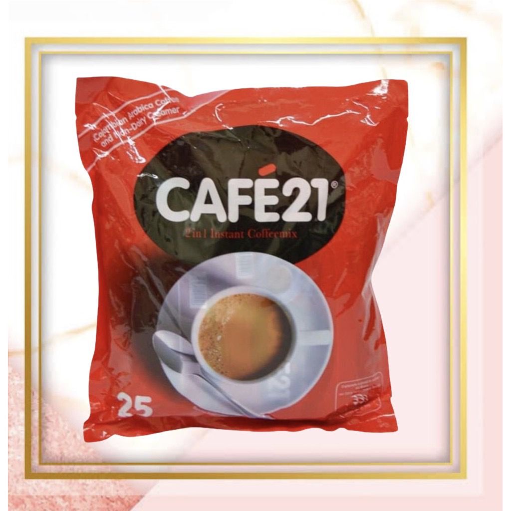 Cafe 21/Kopi 21 Instant Coffee Mix No Sugar Added 2in1 300gram